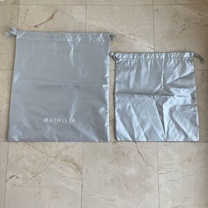 (2) Athleta reusable drawstring bags